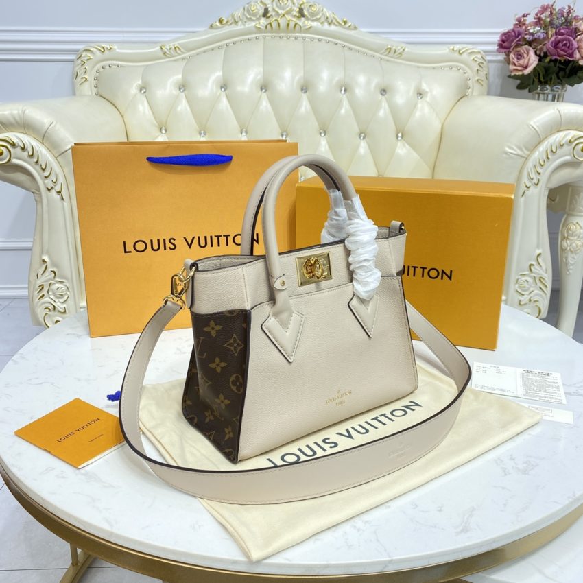 Replica Louis Vuitton On My Side PM Beige - high-quality designer bag clone