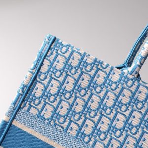 Replica Dior Tote Book CD Light Blue - 1:1 designer replica handbag