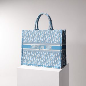 Replica Dior Tote Book CD Light Blue - premium-grade designer purse dupe