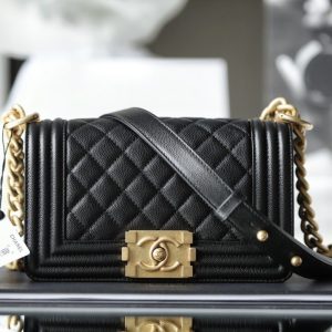 Replica CHANEL Le Boy Black - premium-grade designer purse dupe
