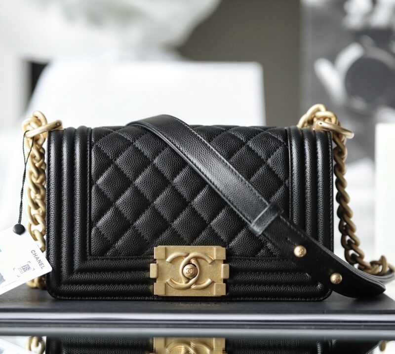 Replica CHANEL Le Boy Black - premium-grade designer purse dupe