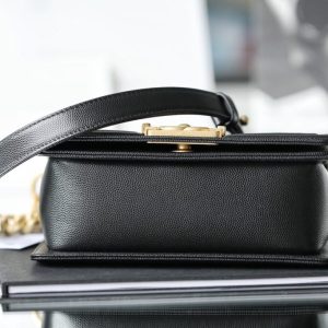 Replica CHANEL Le Boy Black - best quality luxury bag dupe