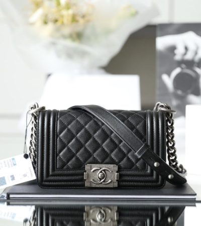 Replica CHANEL Le Boy Black Small - high-quality designer bag clone