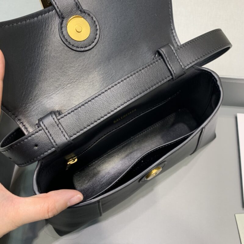 Replica Balenciaga Hourglass Mini Black - authentic-look luxury purse replica