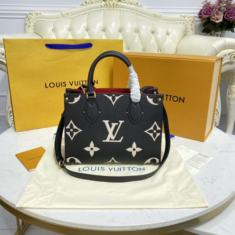 Replica LV OnTheGo PM Black - top-tier luxury replica shoulder bag