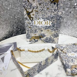 Replica Dior Miss Caro Pouch White - top-tier luxury replica shoulder bag