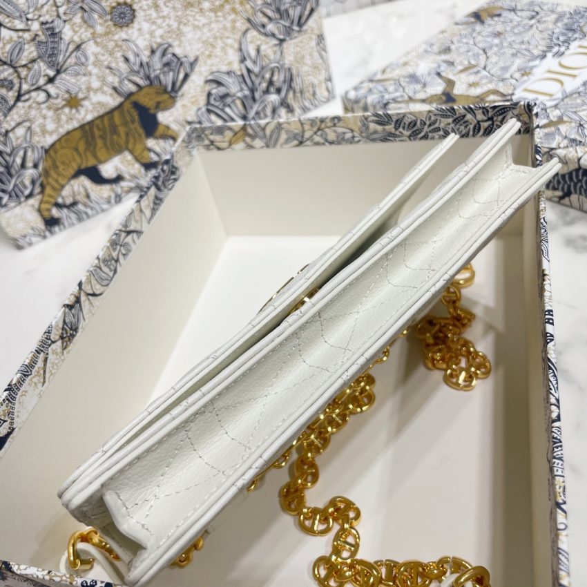 Replica Dior Miss Caro Pouch White - best quality luxury bag dupe