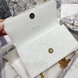 Replica Dior Miss Caro Pouch White - best quality luxury bag dupe