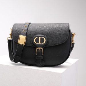 Replica Dior Bobby Black Grained - authentic-look luxury purse replica