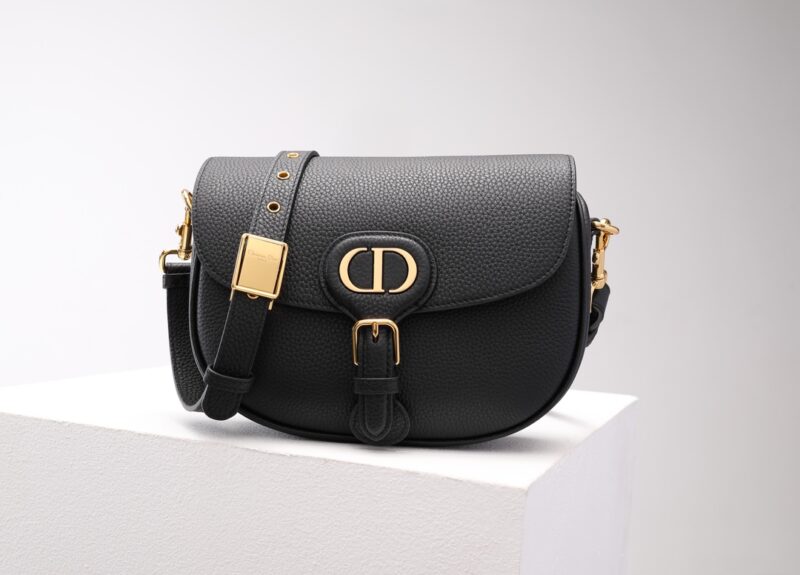 Replica Dior Bobby Black Grained - authentic-look luxury purse replica