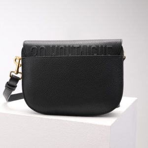 Replica Dior Bobby Black Grained - top-rated replica designer bag