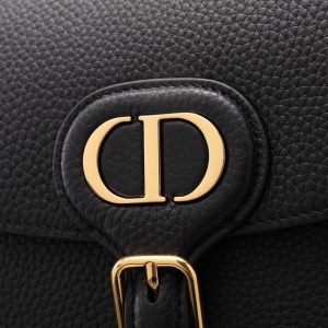 Replica Dior Bobby Black Grained - best quality luxury bag dupe