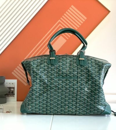 Replica Goyard Bowling 45 Bag Green - premium-grade designer purse dupe