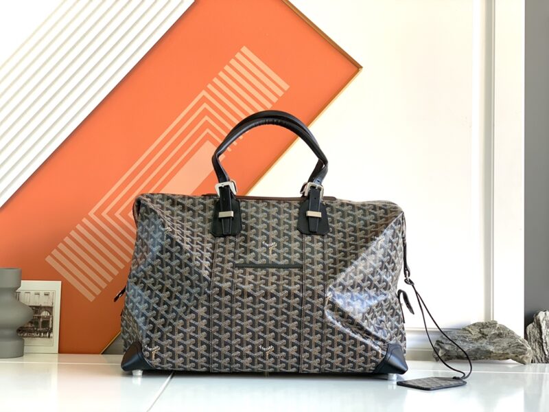 Replica Goyard Bowling 45 Bag Black - ultra-realistic fake designer tote