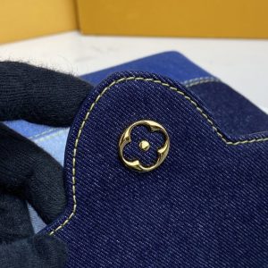 Replica Loius Vuitton Capucines Denim - top-rated replica designer bag
