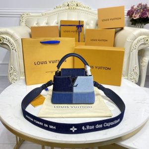 Replica Loius Vuitton Capucines Denim - premium-grade designer purse dupe