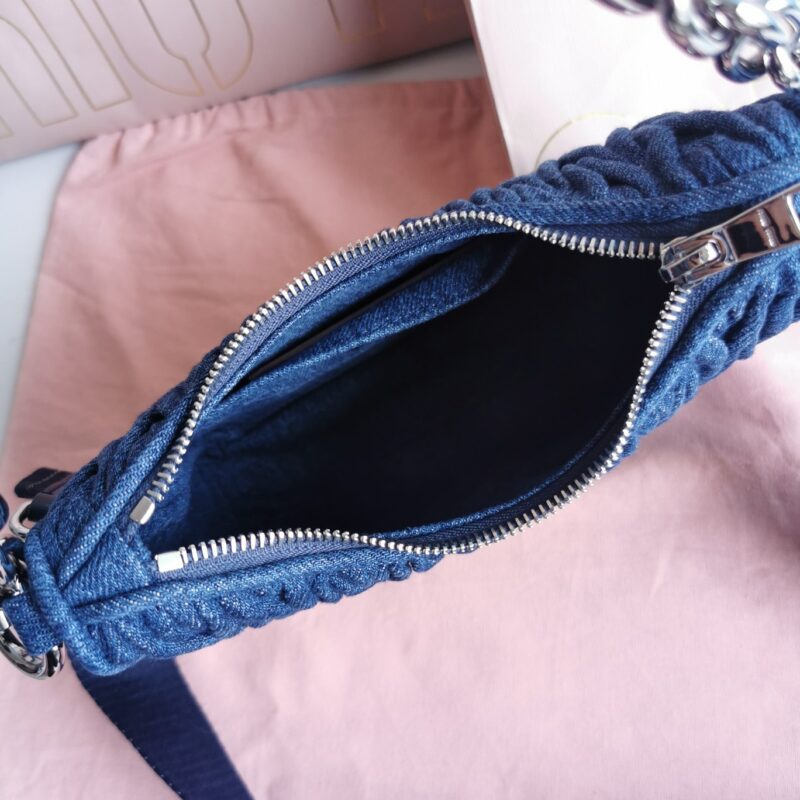Replica Miu Miu Matelassé Denim Blue - premium-grade designer purse dupe