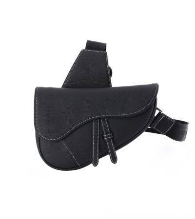 Replica Dior Saddle Bag Black Calfskin - high-end fake designer purse