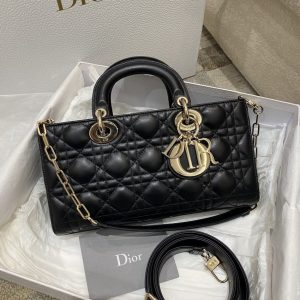 Replica Dior Lady D-Joy Large Bag Black - best quality luxury bag dupe