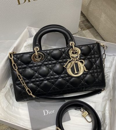 Replica Dior Lady D-Joy Large Bag Black - best quality luxury bag dupe