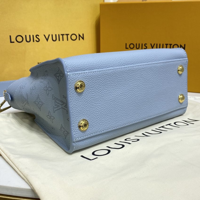 Replica Louis Vuitton On My Side PM Sky Blue - high-end fake designer purse
