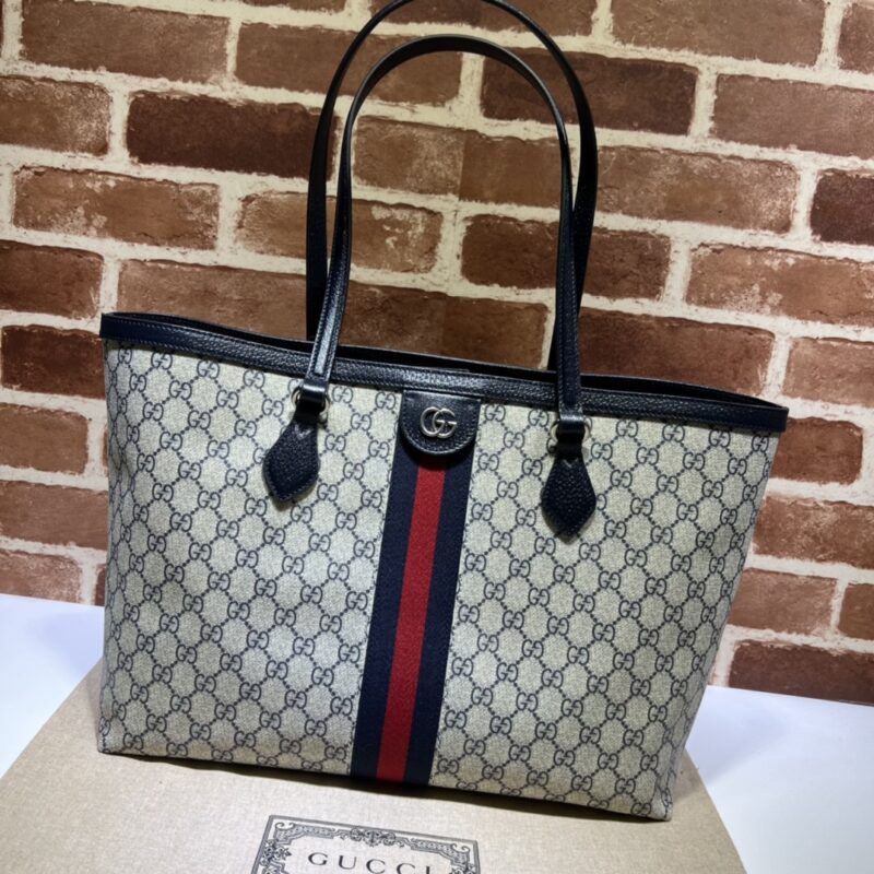 Replica Gucci Ophidia Medium Tote Black - best quality luxury bag dupe