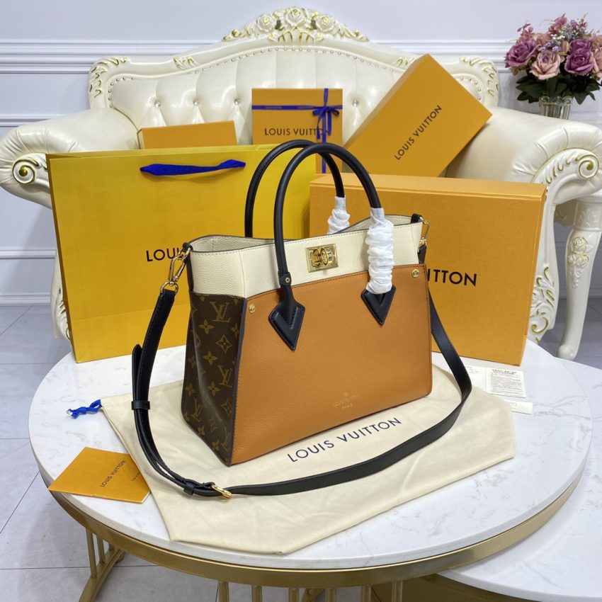 Replica Louis Vuitton On My Side 3 Brown - premium 1:1 fake handbag model