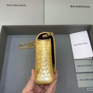 Replica Balenciaga Hourglass On Chain Gold - high-accuracy replica luxury purse
