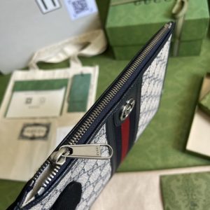 Replica Gucci Ophidia Web Clutch Blue - high-quality designer bag clone