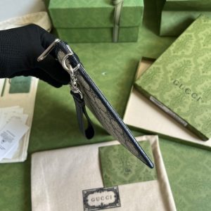 Replica Gucci Ophidia Web Clutch Blue - elite superclone designer purse