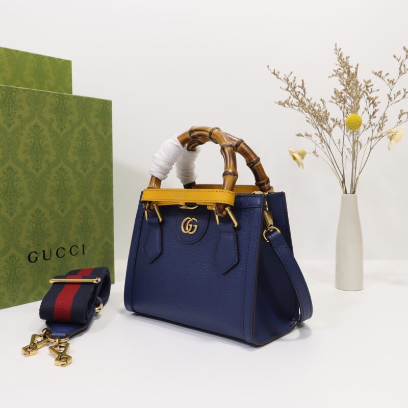 Replica Gucci Diana Small Tote Blue - authentic-look luxury purse replica