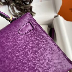 Replica Hermes Kelly Epsom Anemone Purple - top-rated replica designer bag