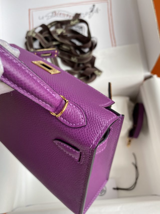 Replica Hermes Kelly Epsom Anemone Purple - top-rated replica designer bag