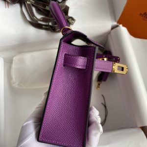 Replica Hermes Kelly Epsom Anemone Purple - premium-grade designer purse dupe