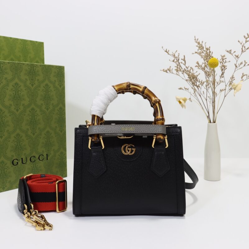 Replica Gucci Diana Small Tote Black - high-quality designer bag clone