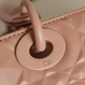 Replica Lady Dior Ultramatte Apricode Grid ABC - high-quality designer bag clone