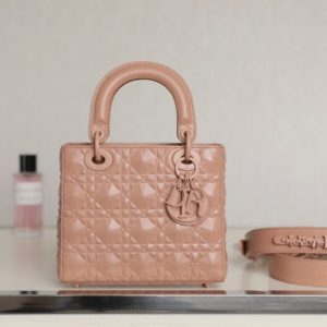 Replica Lady Dior Ultramatte Apricode Grid ABC - premium 1:1 fake handbag model