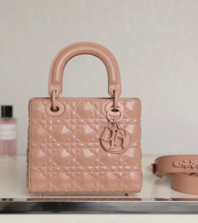 Replica Lady Dior Ultramatte Apricode Grid ABC - premium 1:1 fake handbag model