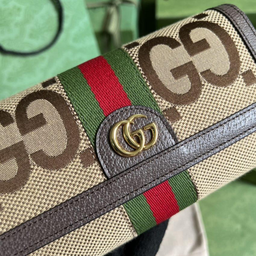 Replica Gucci Ophida Jumbo Long Wallet - premium 1:1 fake handbag model