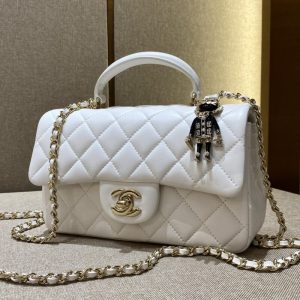 Replica CHANEL CF 20 cm Lion White - realistic designer-inspired fake bag