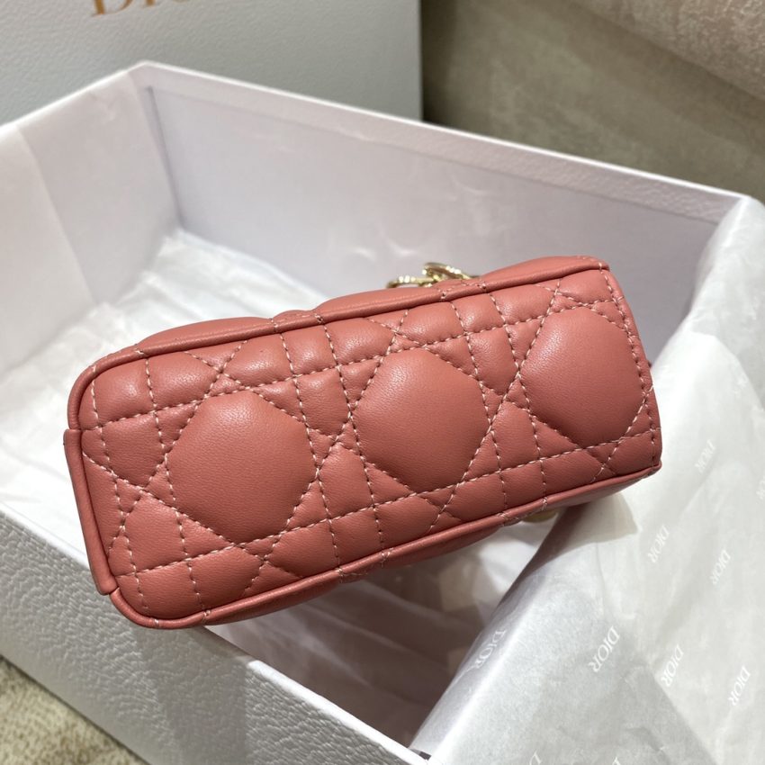 Replica Dior Lady D-Joy Large Bag Coral - high-quality designer bag clone