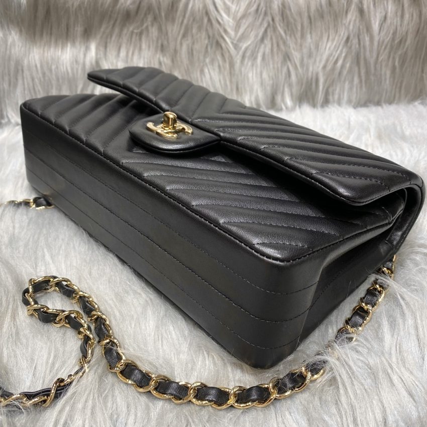 Replica CHANEL Classic Flap 25cm V Black - 1:1 designer replica handbag