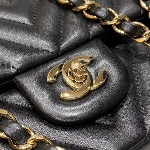Replica CHANEL Classic Flap 25cm V Black - premium 1:1 fake handbag model