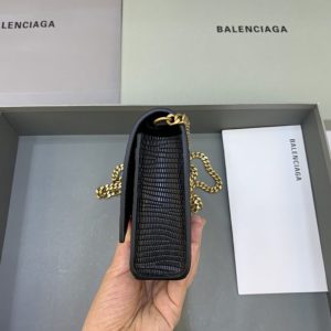 Replica Balenciaga Hourglass On Chain Black - elite superclone designer purse