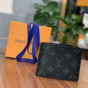 Replica Louis Vuitton Slender Wallet Black - premium 1:1 fake handbag model