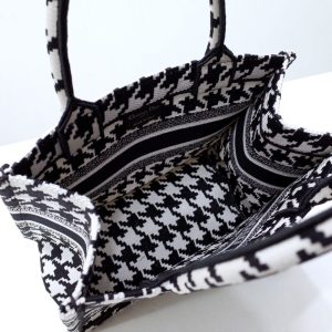 Replica Dior Tote Book Houndstooth - best quality luxury bag dupe