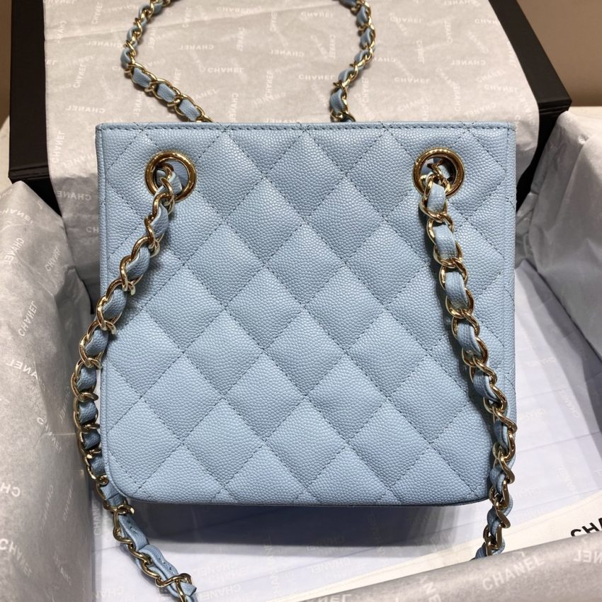 Replica CHANEL 22S Hubo Bag Light Blue - high-accuracy replica luxury purse
