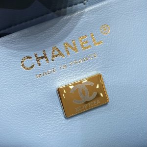 Replica CHANEL 22S Hubo Bag Light Blue - authentic-look luxury purse replica