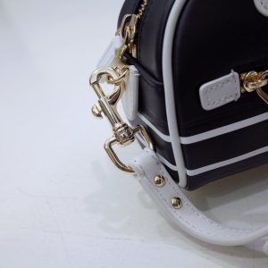 Replica Dior Vibe Zip Bowling Bag Black - top-tier luxury replica shoulder bag