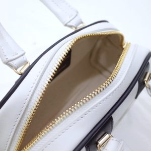 Replica Dior Vibe Zip Bowling Bag White - high-quality designer bag clone